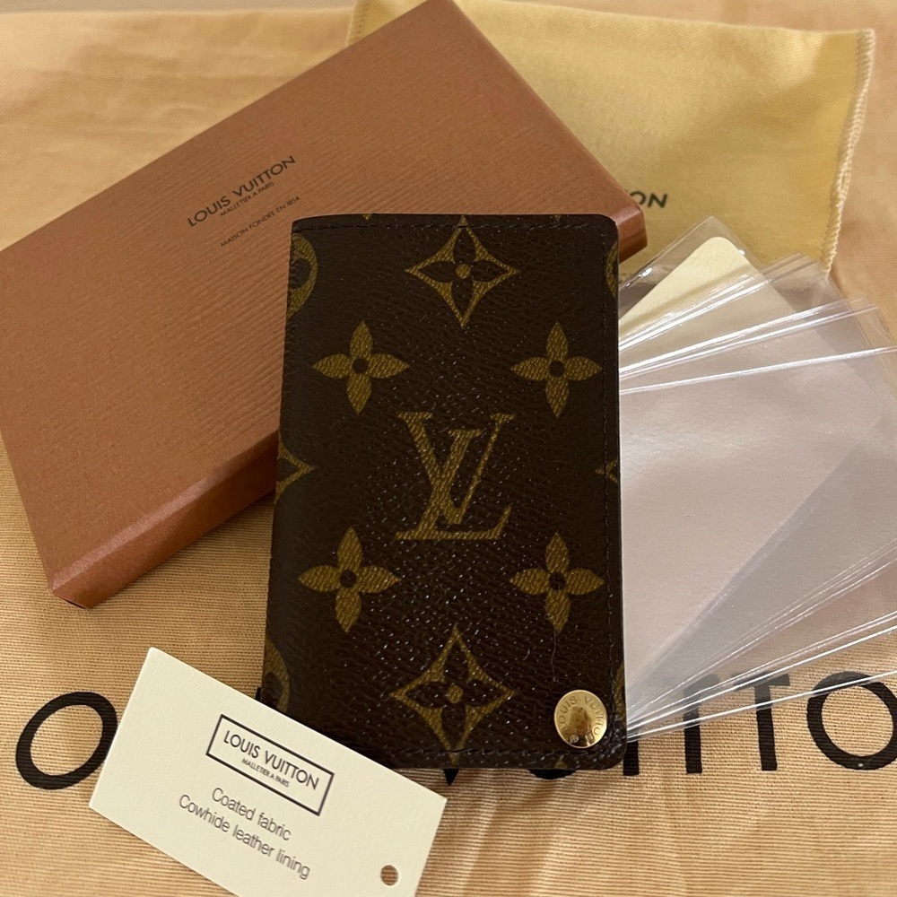 Louis Vuitton Multi Card Holder Dust Bag,Box Unisex Euc 2002